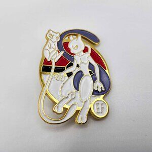 GUC Pokemon Mewtwo Mew Evolution Hard Enamel Pin - Pokeball Brooch Nintendo